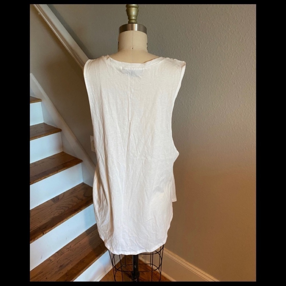 One Clothing “Eat Well...” Muscle Tank White​​​​​​​​​​ - Picture 5 of 7